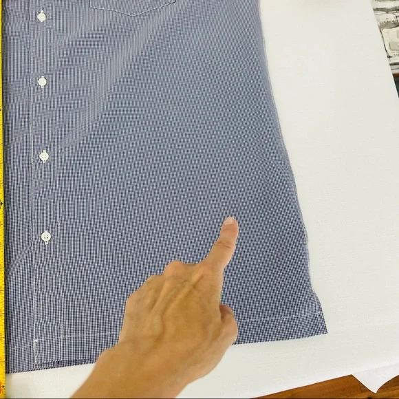 QUIKSILVER button down shirt Casual short sleeve shirt Men’s blue white XL - Picture 6 of 11